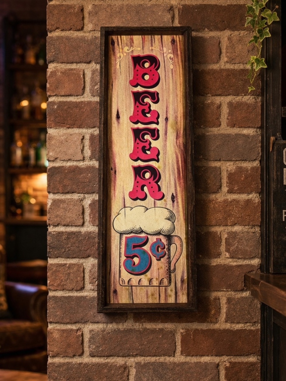 Vintage Beer Wall Plaque Rustic Bar Decor Wallace Berrie Americana